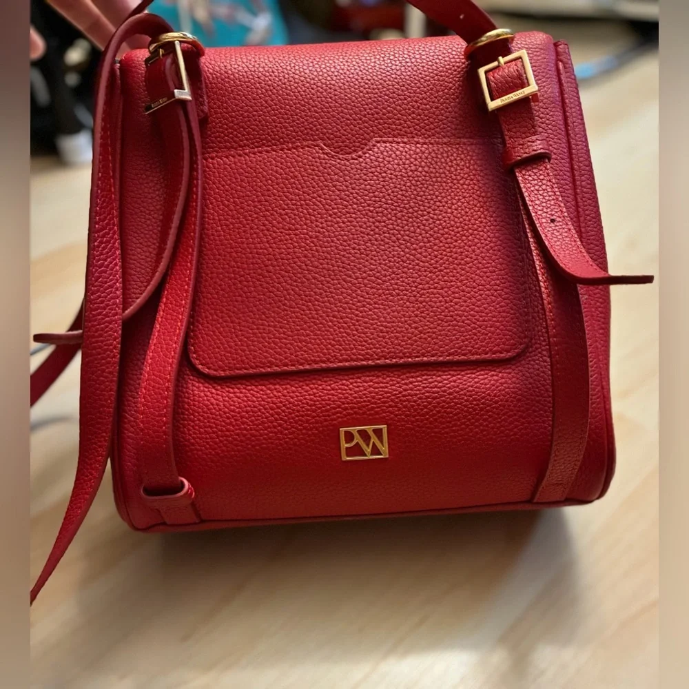 Parisa Wang Red Leather convertible bag
